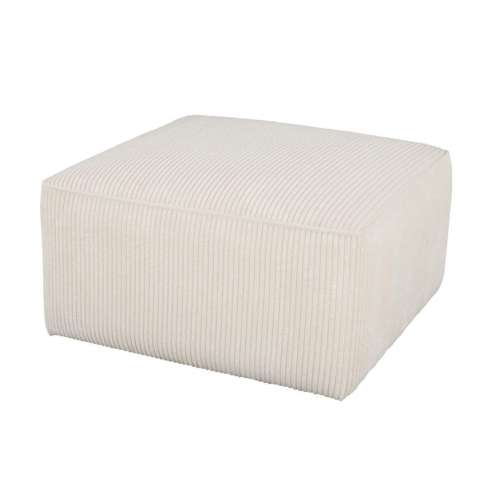 Christopher Knight Home Yzabella Modern Indoor Versatile Upholstered Square Ottoman, Beige