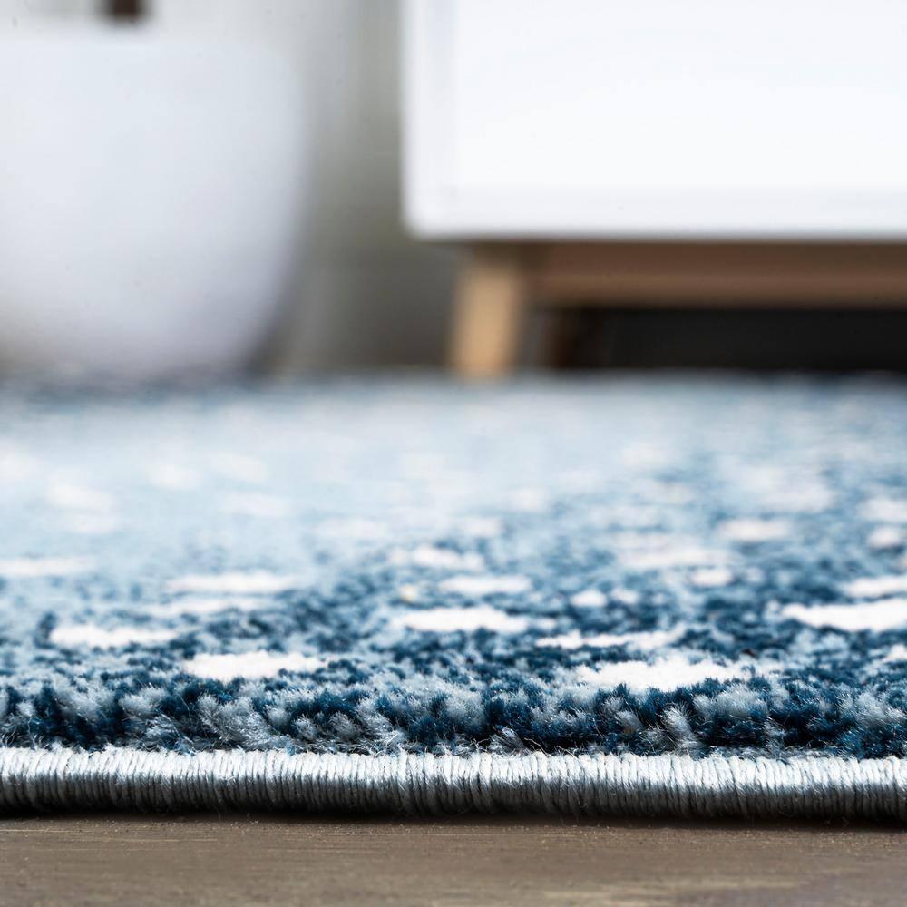3'x 5' Antelope Modern Animal Area Rug, Blue/Cream - JONATHAN Y