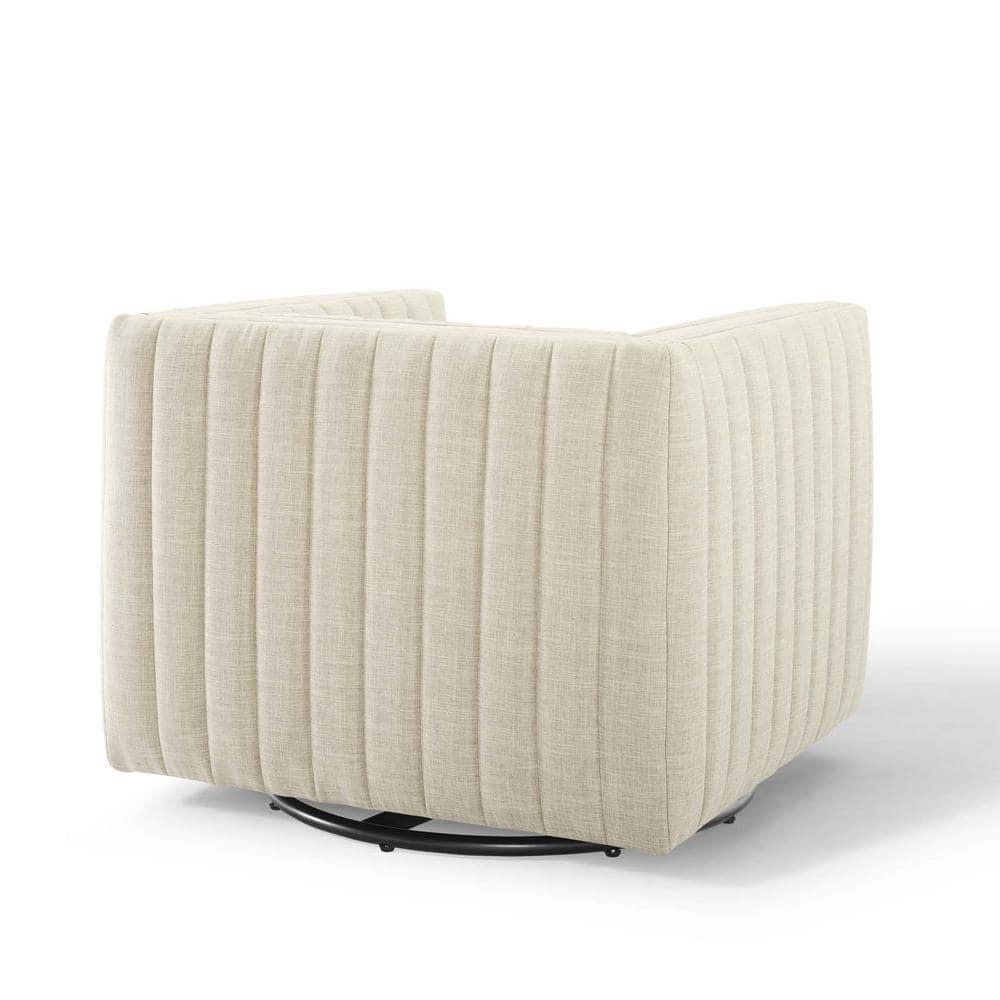 Modway Conjure Channel Tufted Performance Velvet Swivel Armchair