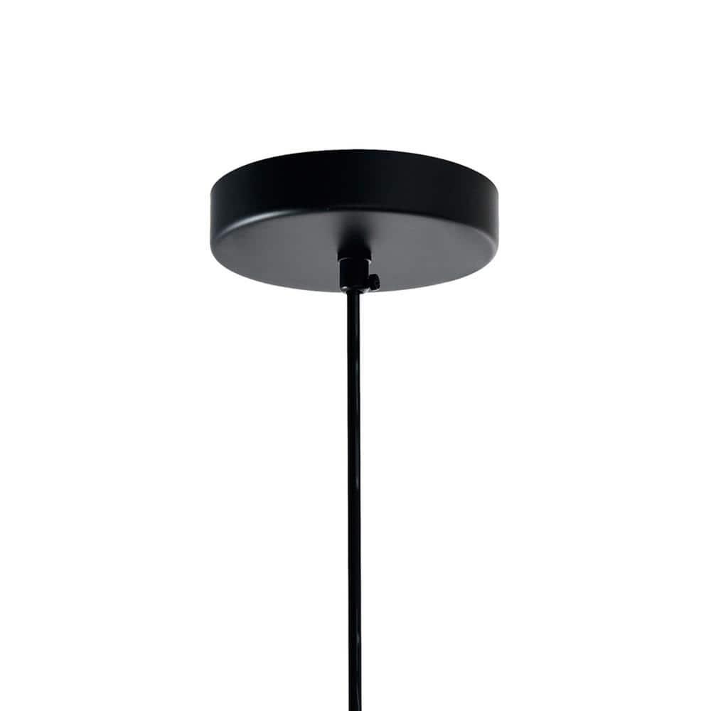 CWI Lighting 2 Light Contemporary Glass Mini Pendant in Black Smoke
