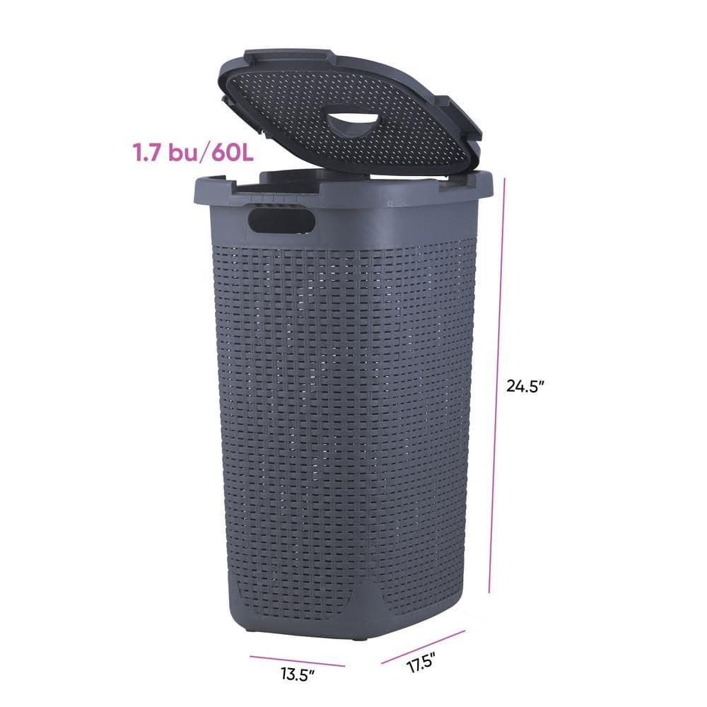 Rebrilliant Plastic Laundry Hamper with Handles