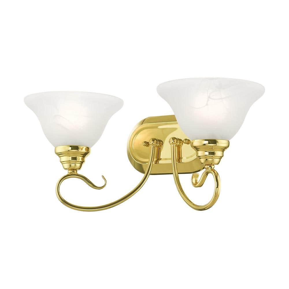 Livex Lighting Coronado 2 - Light Vanity in  Polished Brass