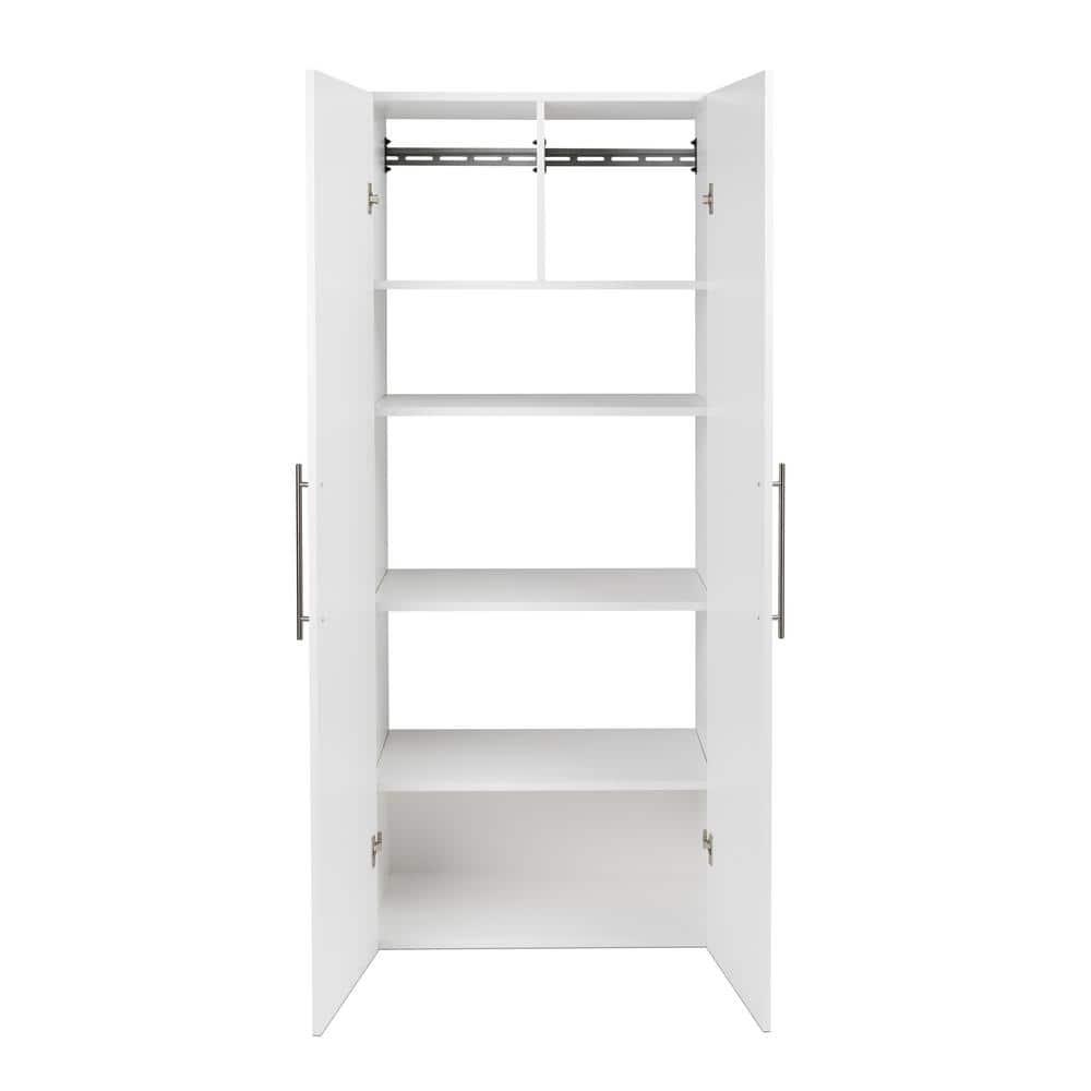 30" Hangups Large Storage Cabinet White - Prepac: Wall Mounted, Workshop & Office Organizer