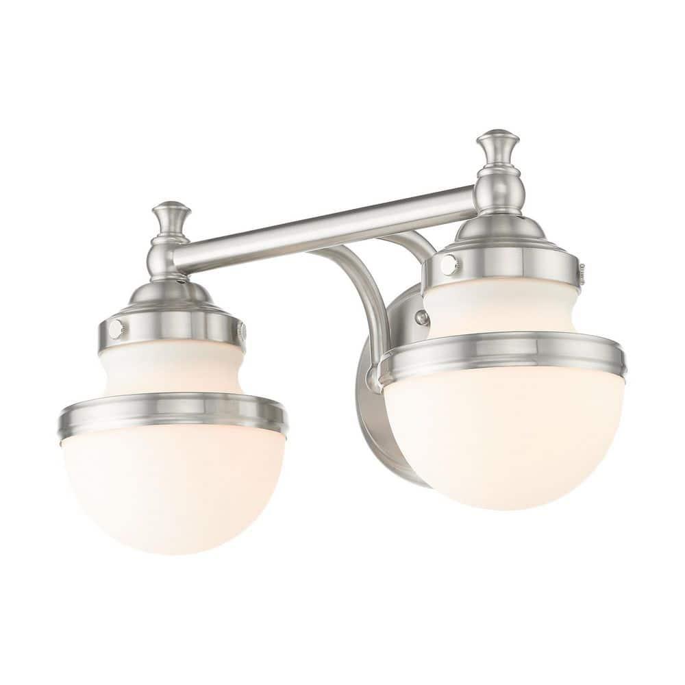 Livex Lighting Oldwick 2 - Light Vanity in  Brushed Nickel