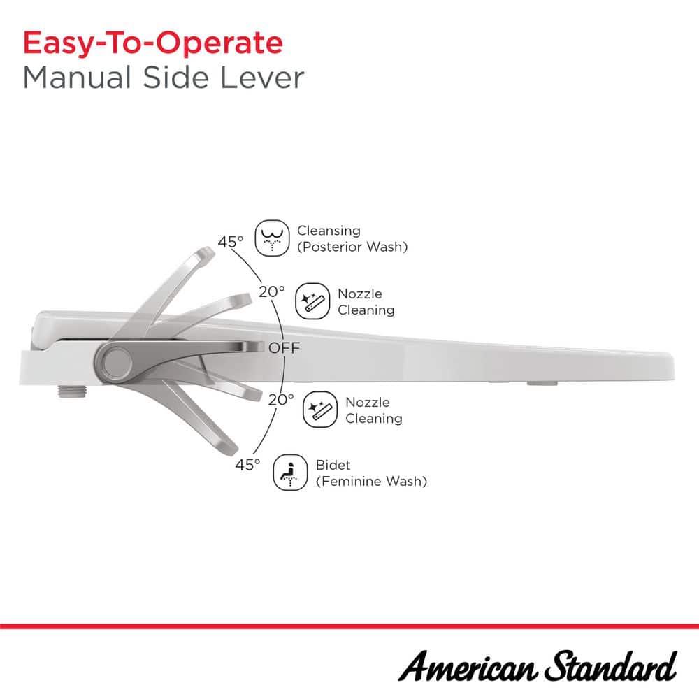 AquaWash Elongated Toilet Seat Bidet