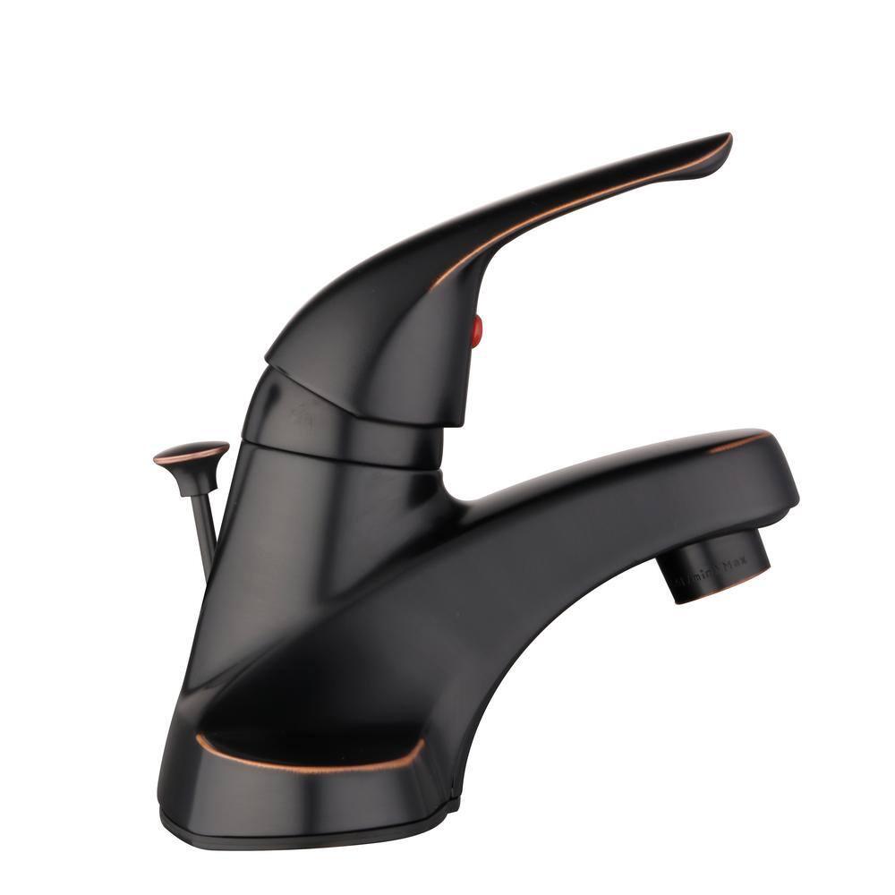 Middleton 4 in. Centerset 1-Handle Bathroom Faucet in Satin Nickel