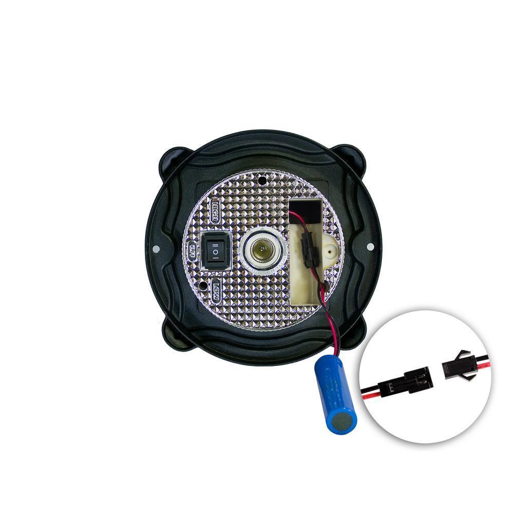 Eligia Black 1-Light 13" H Solar Powered Lantern Warm White Post Light with Pier and Wall