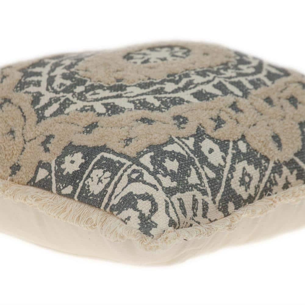 ZeaZu Abstract Cotton Throw Pillow