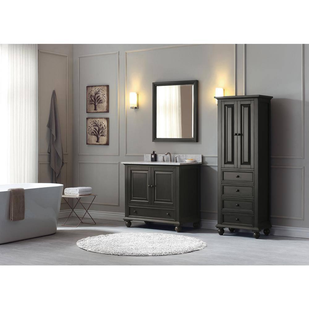 AVANITY  Thompson 28 Inch Mirror - Charcoal Glaze - Charcoal Glaze - 28"W x 33"H