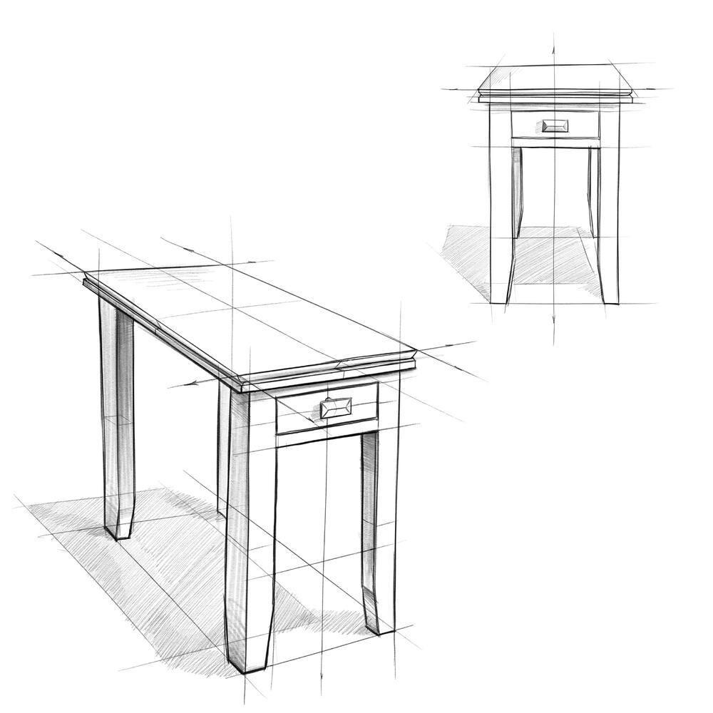 Simpli Home Artisan Solid Wood Transitional Narrow Side Table with Drawer