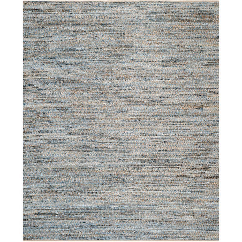 Cape Cod CAP350 Hand Woven Area Rug - Natural/Blue - 8'9"x11'9" - Safavieh.