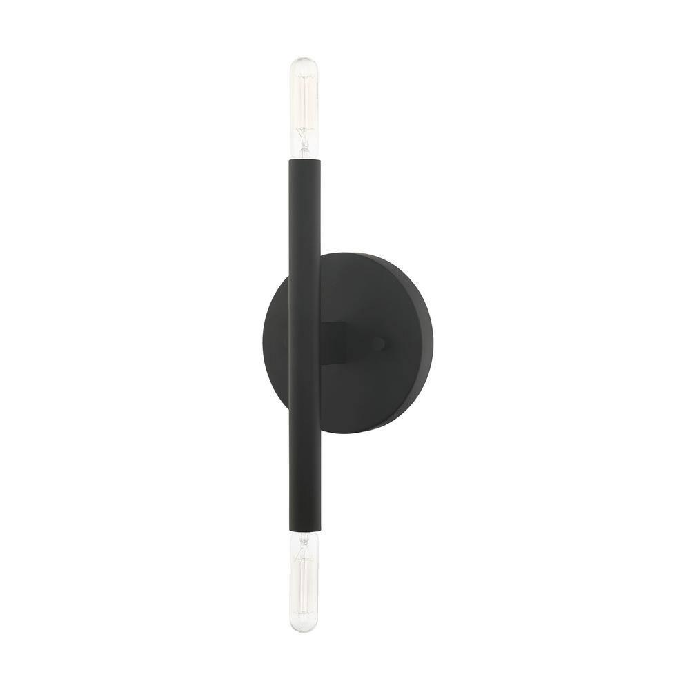 Livex Lighting Copenhagen 2 - Light Wall Light in  Black