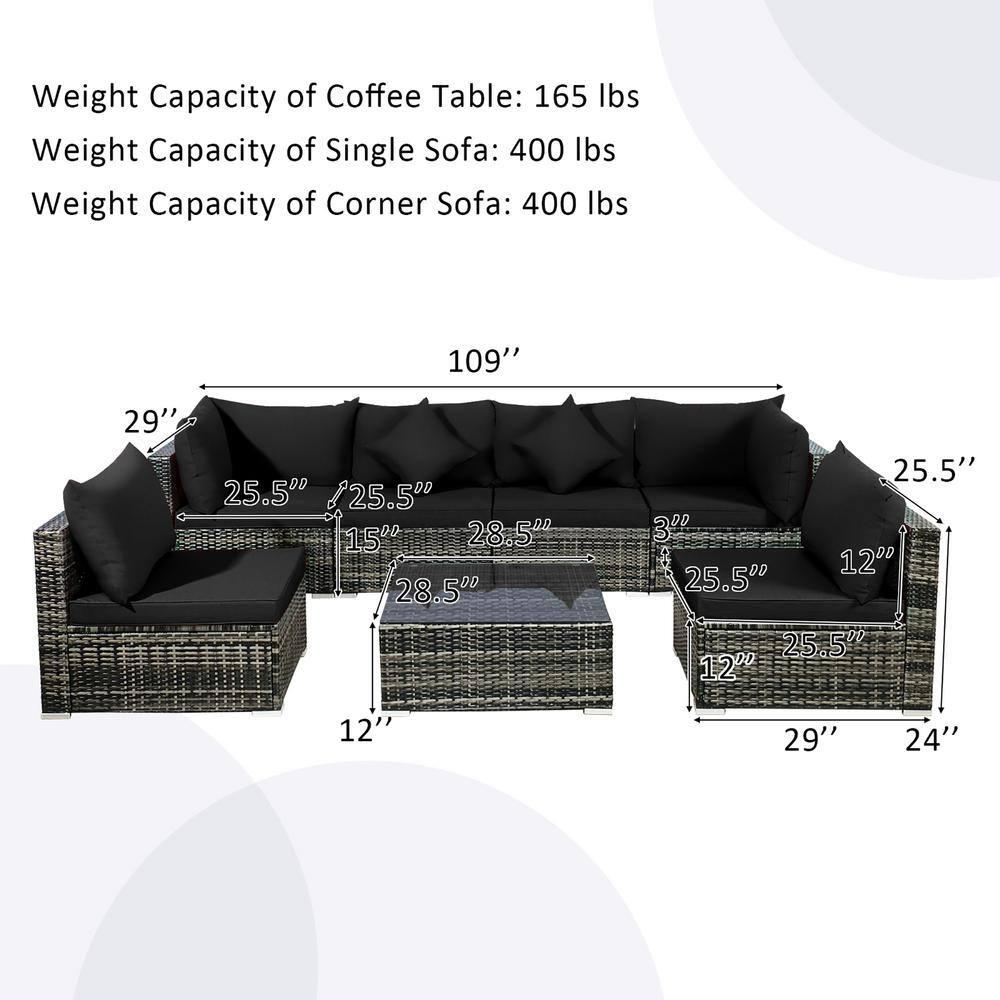 Costway 6 - Person Seating Group with Cushions & Reviews | Wayfair