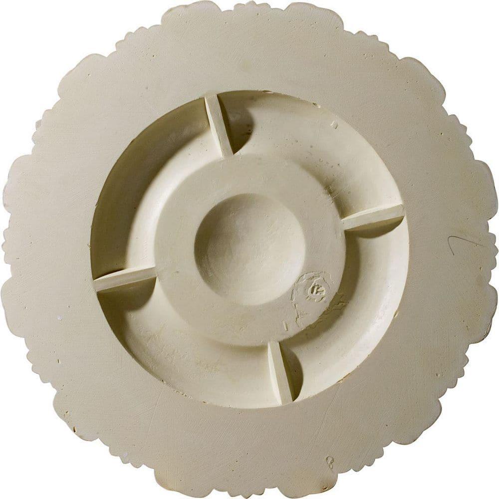 Ekena Millwork Endurathane Bradford Ceiling Medallion, 32 5/8"OD x 2"P (Fits Canopies up to 6 5/8"), Hand-Painted Green Gold Finish CM31DU