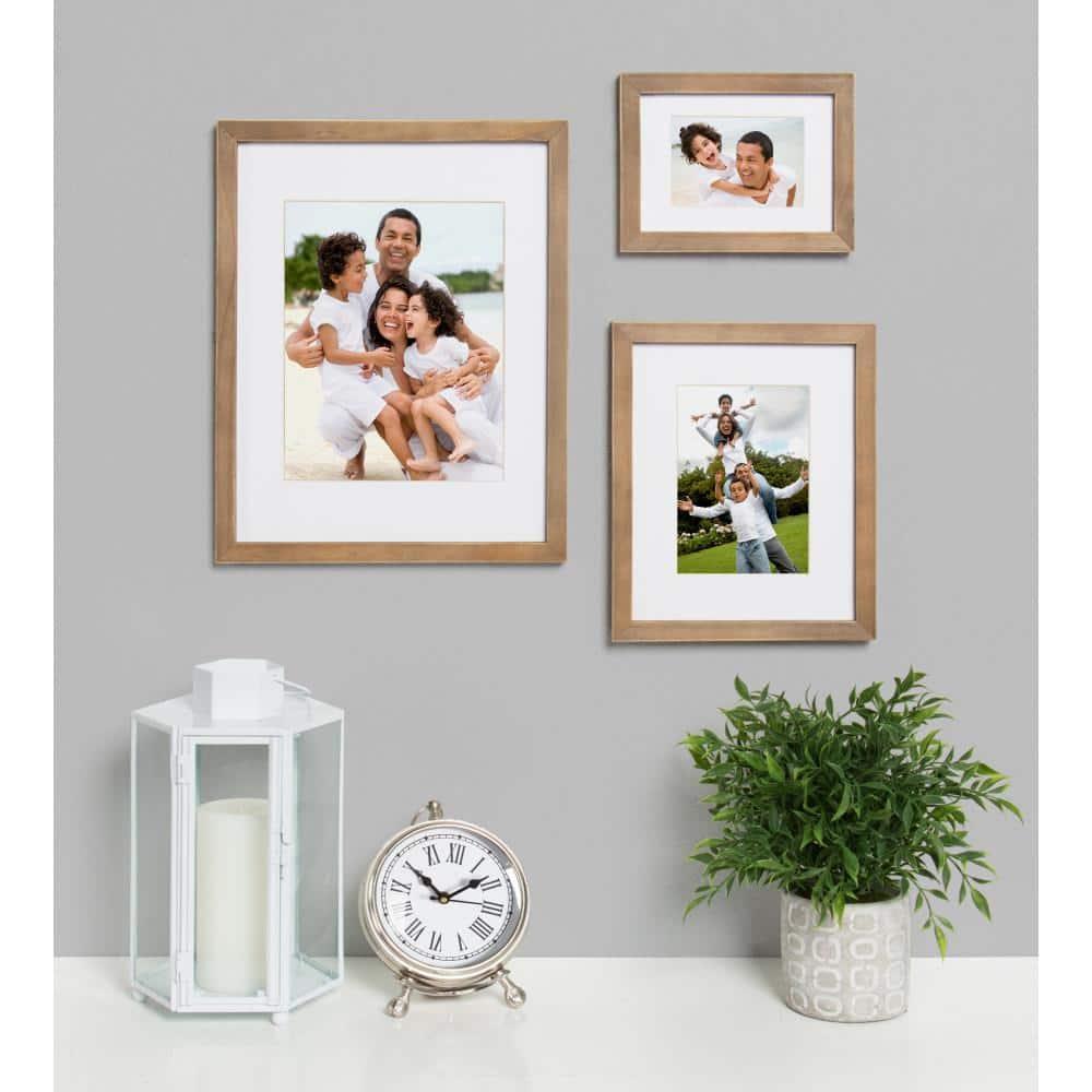 8" x 10" Matted to 5" x 7" Gallery Tabletop Frame Light Brown - Kate & Laurel All Things Decor