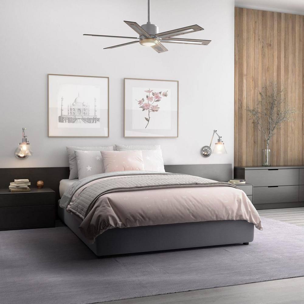 P2586-8130K-Progress Lighting-Glandon - Wide - Ceiling Fan - 1 Light - Handheld Remote in Transitional style - 60 Inches wide by 17.13 Inches