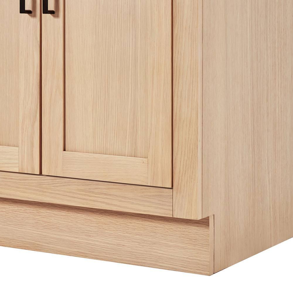 Tidworth 66'' Solid Wood Double Bathroom Vanity with 1.5'' Carrara Quartz Top, Rectangular Sinks