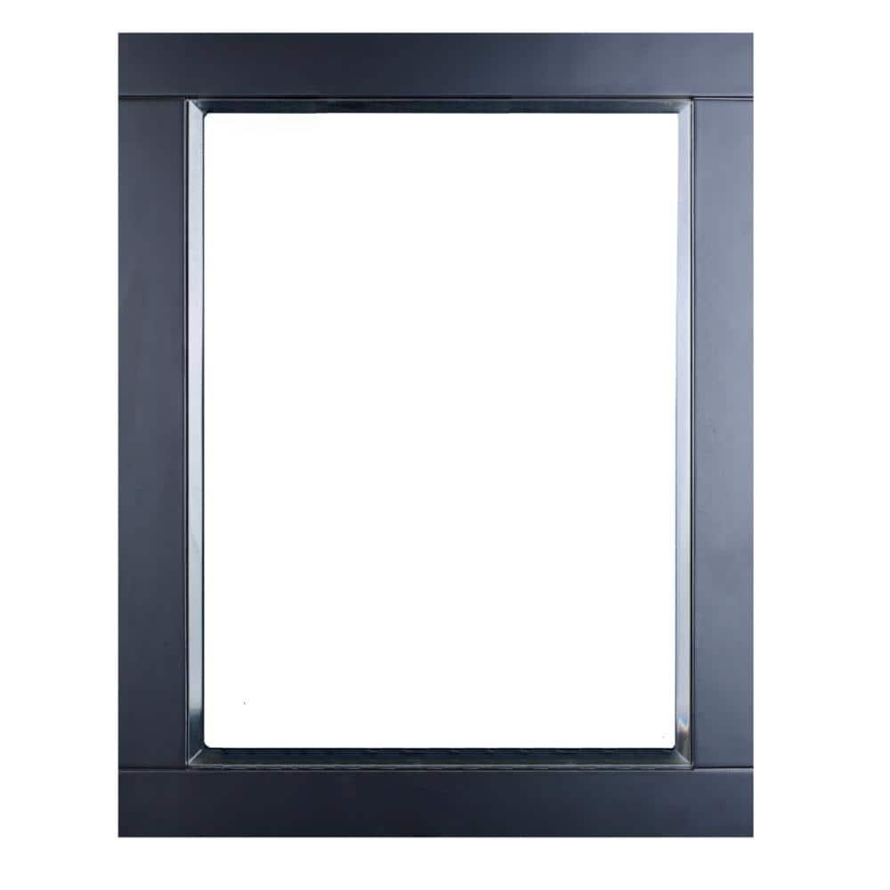 Eviva Aberdeen 24" Espresso Framed Bathroom Wall Mirror