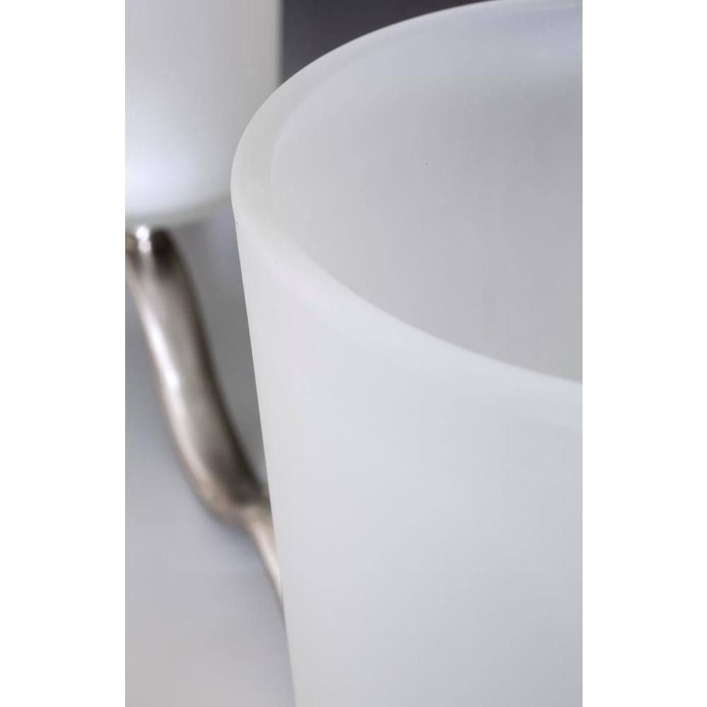 Progress Lighting Inspire 1-Light Wall Sconce, Brushed Nickel, Etched Glass Shade