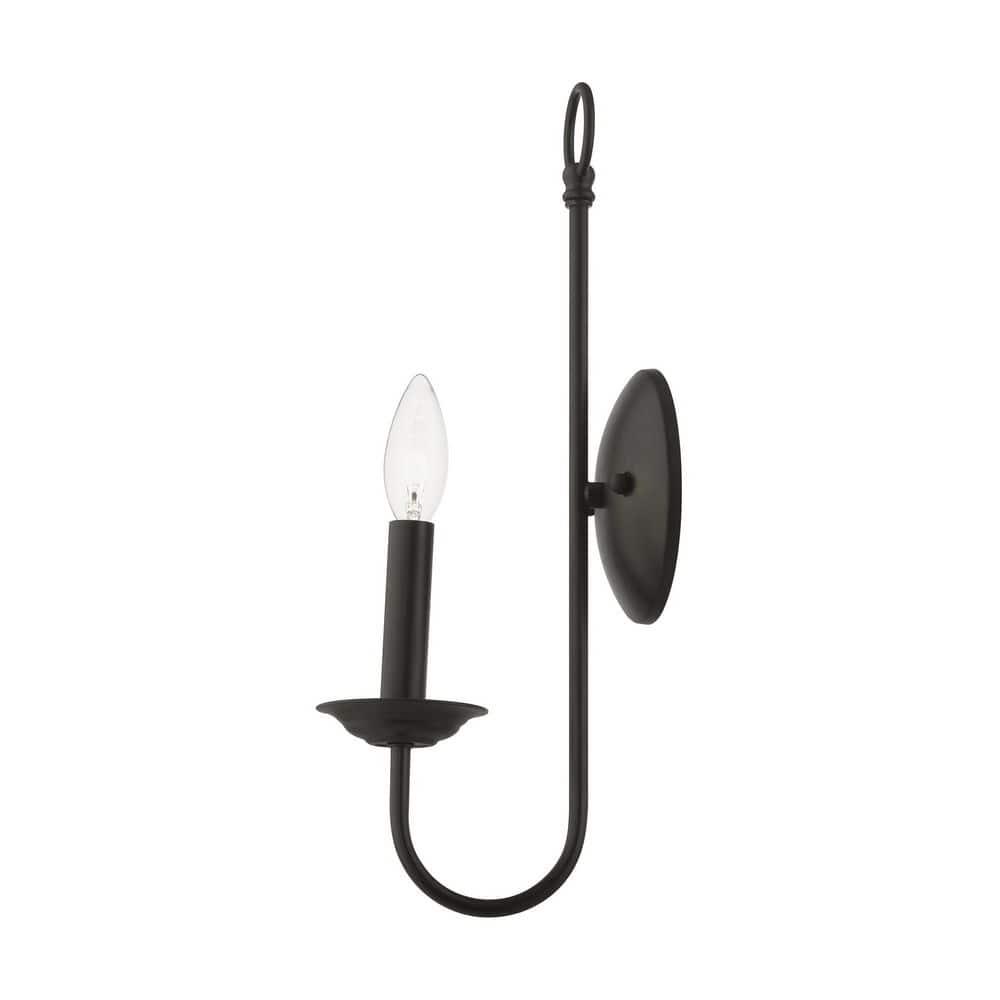 Livex Lighting Estate 1 - Light Wall Light in  Black