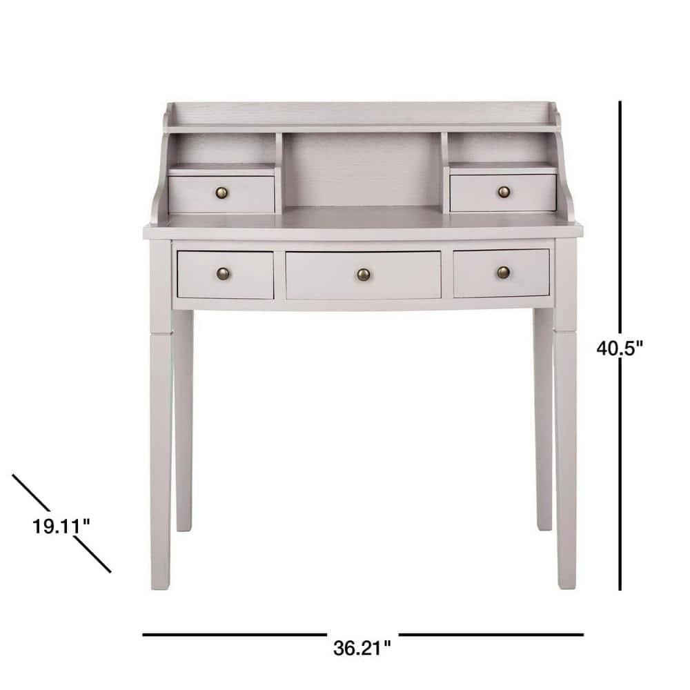Landon Writing Desk - Quartz Grey - Safavieh