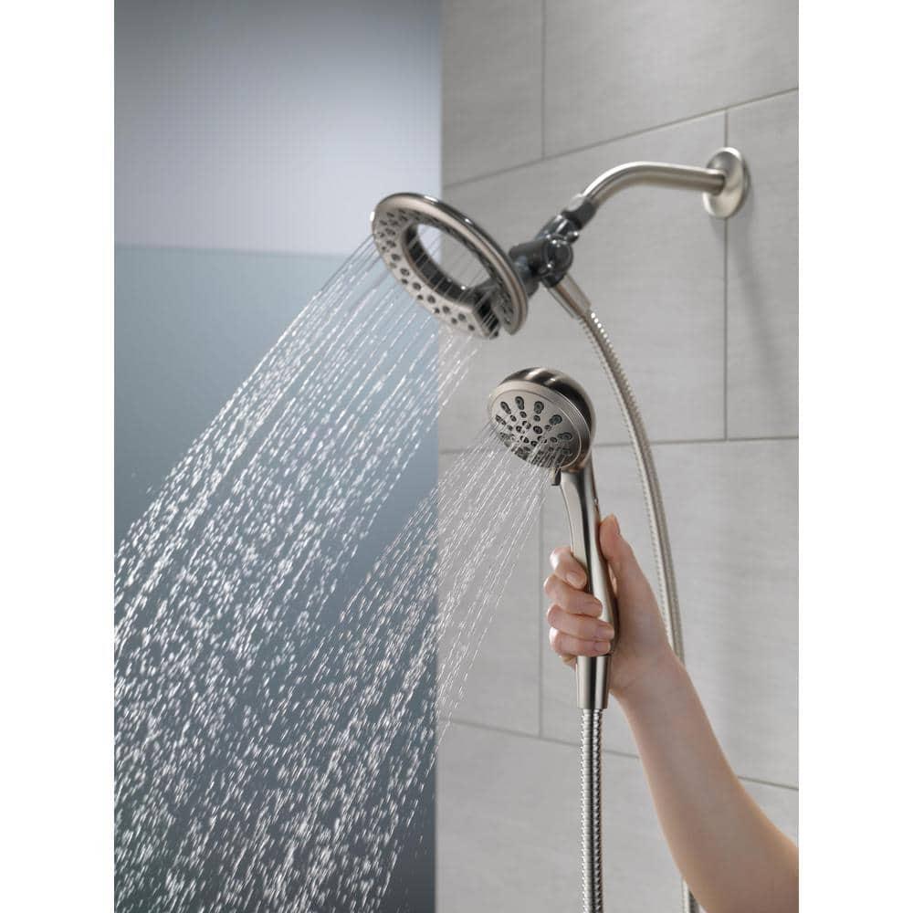 In2ition 2-in-1 Dual Hand Held Shower Head, 3-Spray Detachable Round Shower Head 1.75 GPM