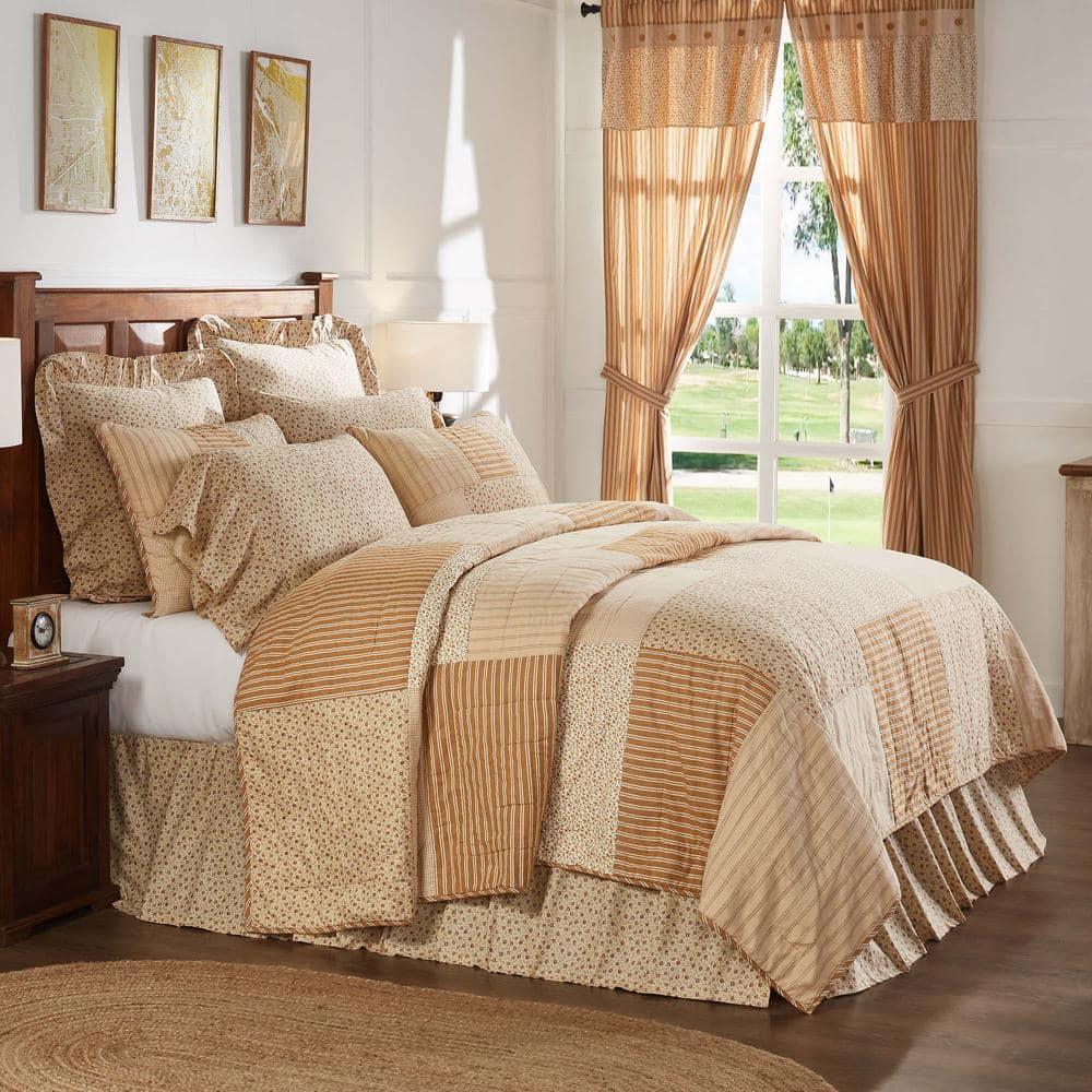 VHC Brands Farmhouse / Country Cotton Twill Patchwork Quilt