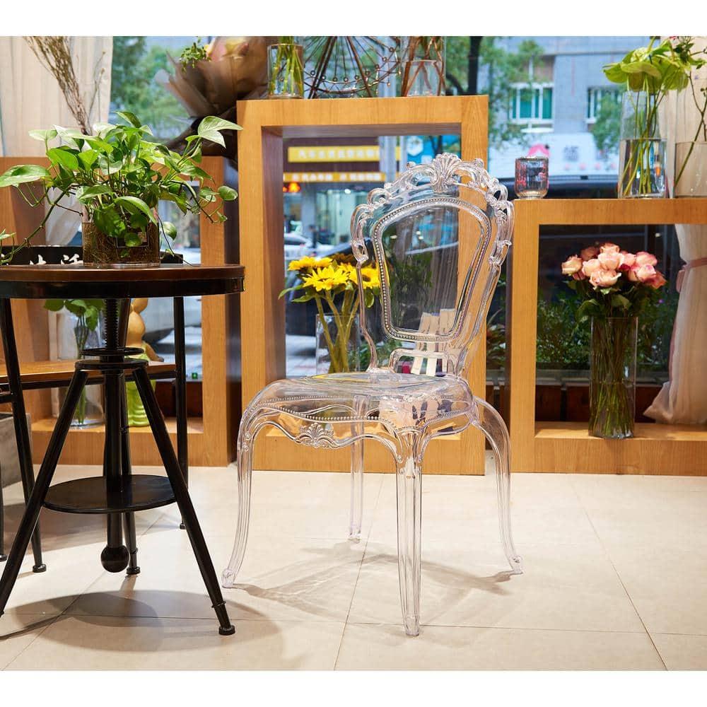 Warehouse of Tiffany Gittel Clear Acrylic Dining Chair (Set of 2) Clear