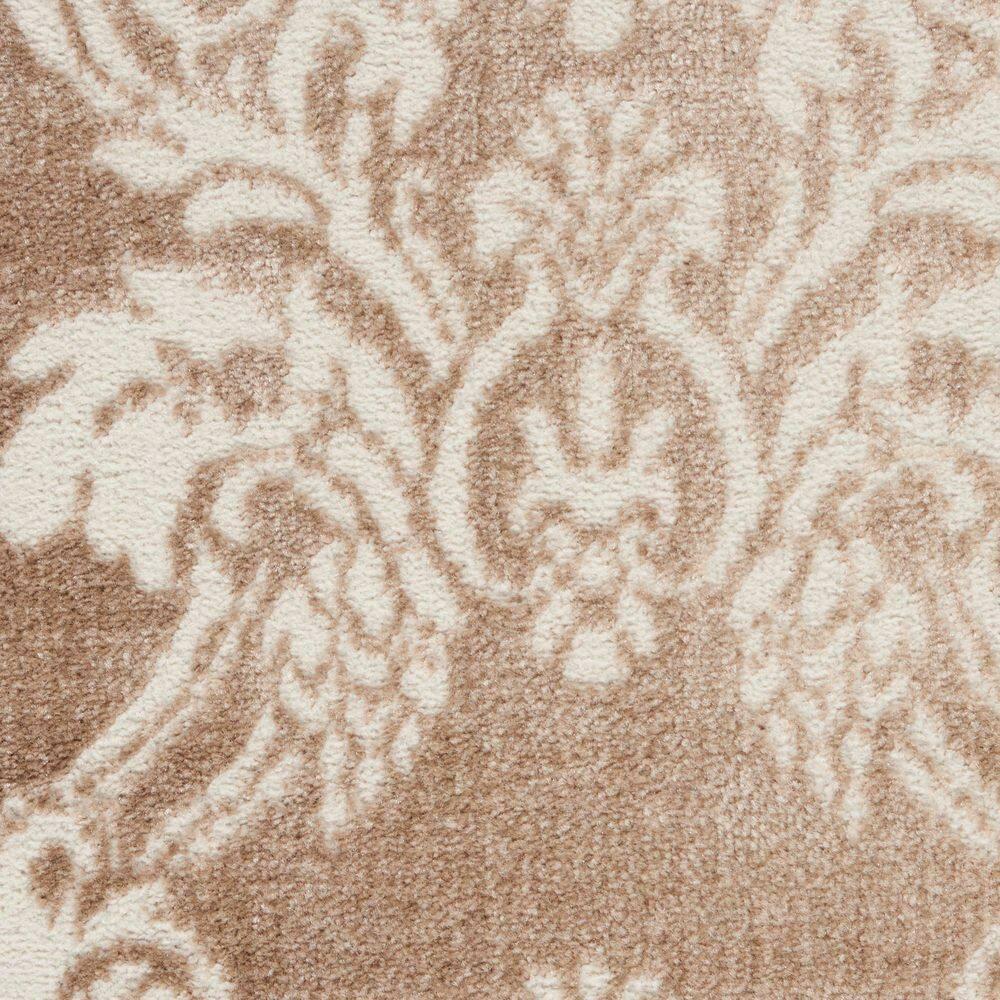 Nourison Elation ETN03 Indoor only Area Rug - Ivory Mocha 5'3" x 7'3"