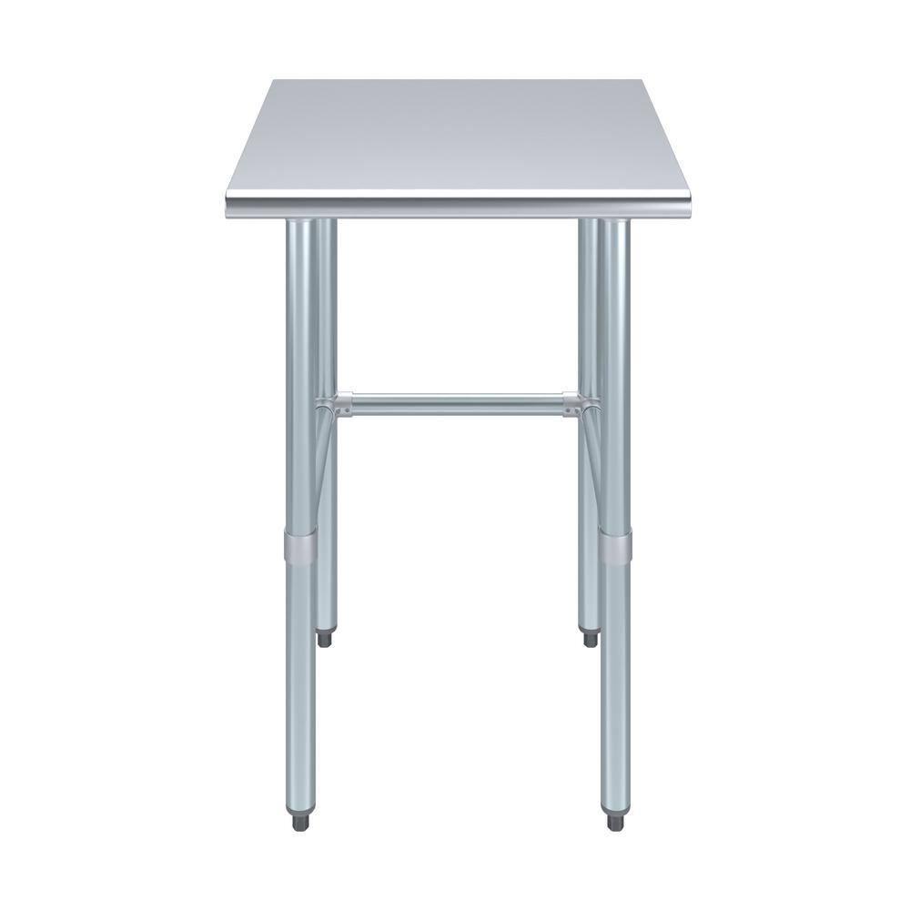 Amgood Stainless Steel Open Base Work Table