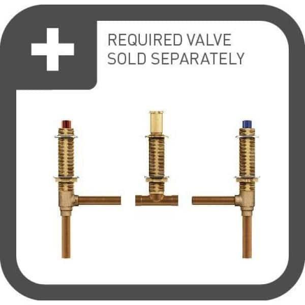 Moen T933 Brantford Chrome Two-Handle Low Arc Roman Tub Faucet Trim Deck Mount