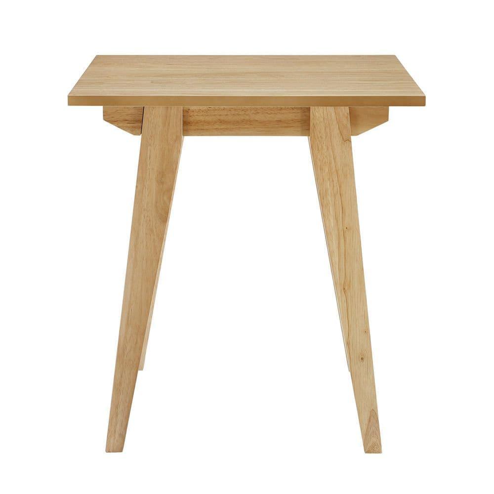 Minimalist Solid Wood Accent Side Table - English Oak