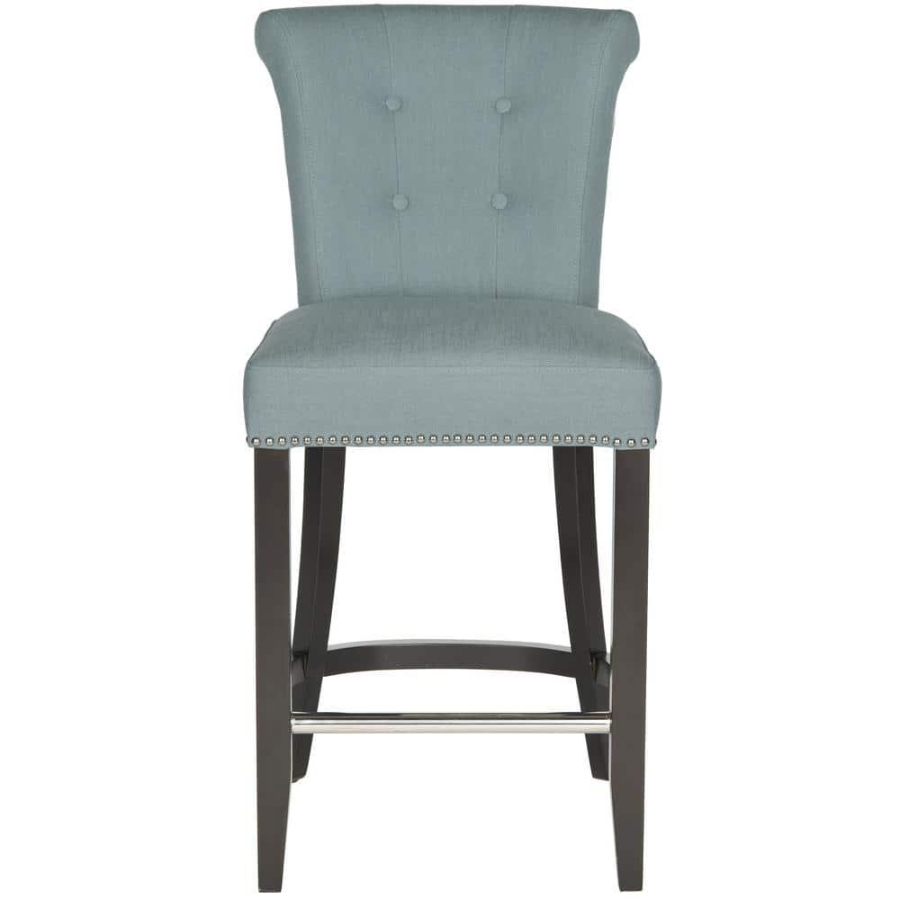 Addo Ring Counter Stool - HUD8241 - Sky Blue - Safavieh