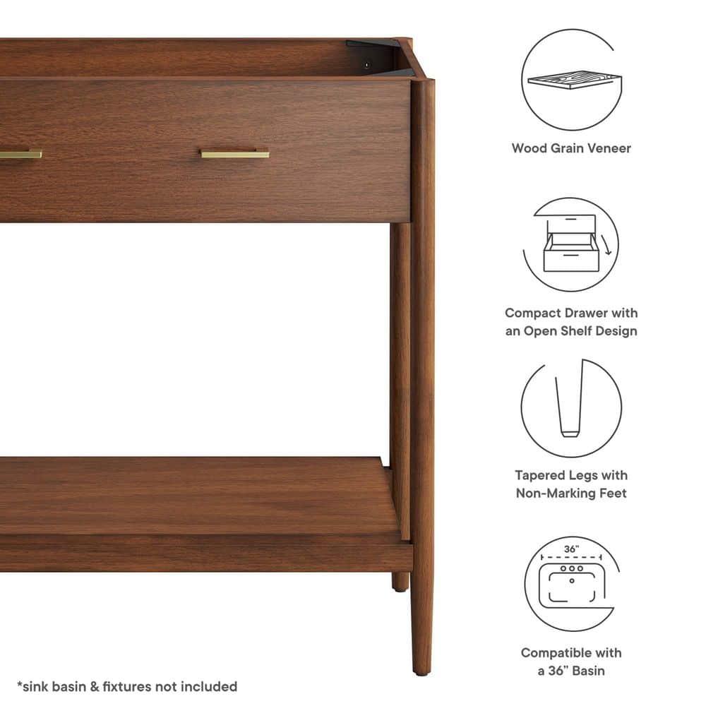 Modway Modway Zaire 35.5'' Single Bathroom Vanity Base Only