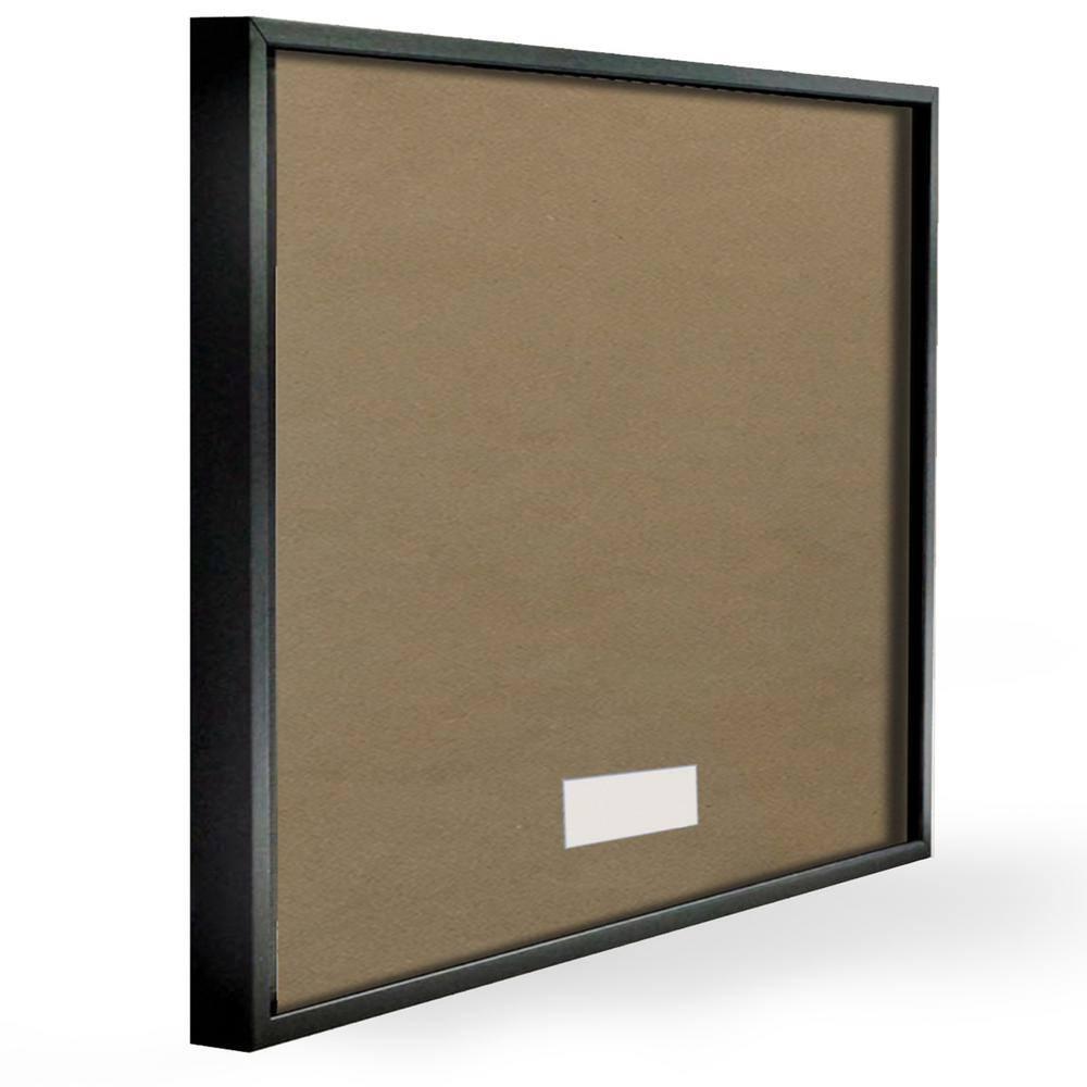 The Stupell Home Decor Mod Shapes Blue Navy and Peach Overlapping Abstract Framed Texturized Art