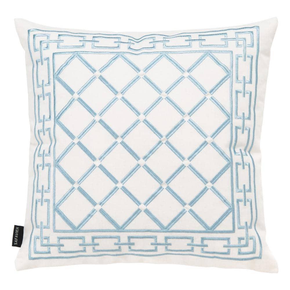 Safavieh Embroidered Cotton Reversible Throw Pillow