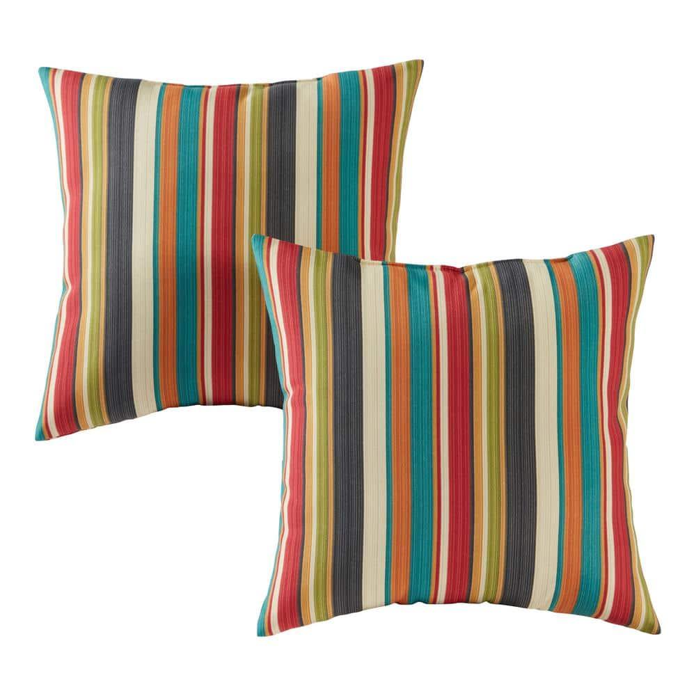 Indoor/Outdoor Reversible Throw Pillow