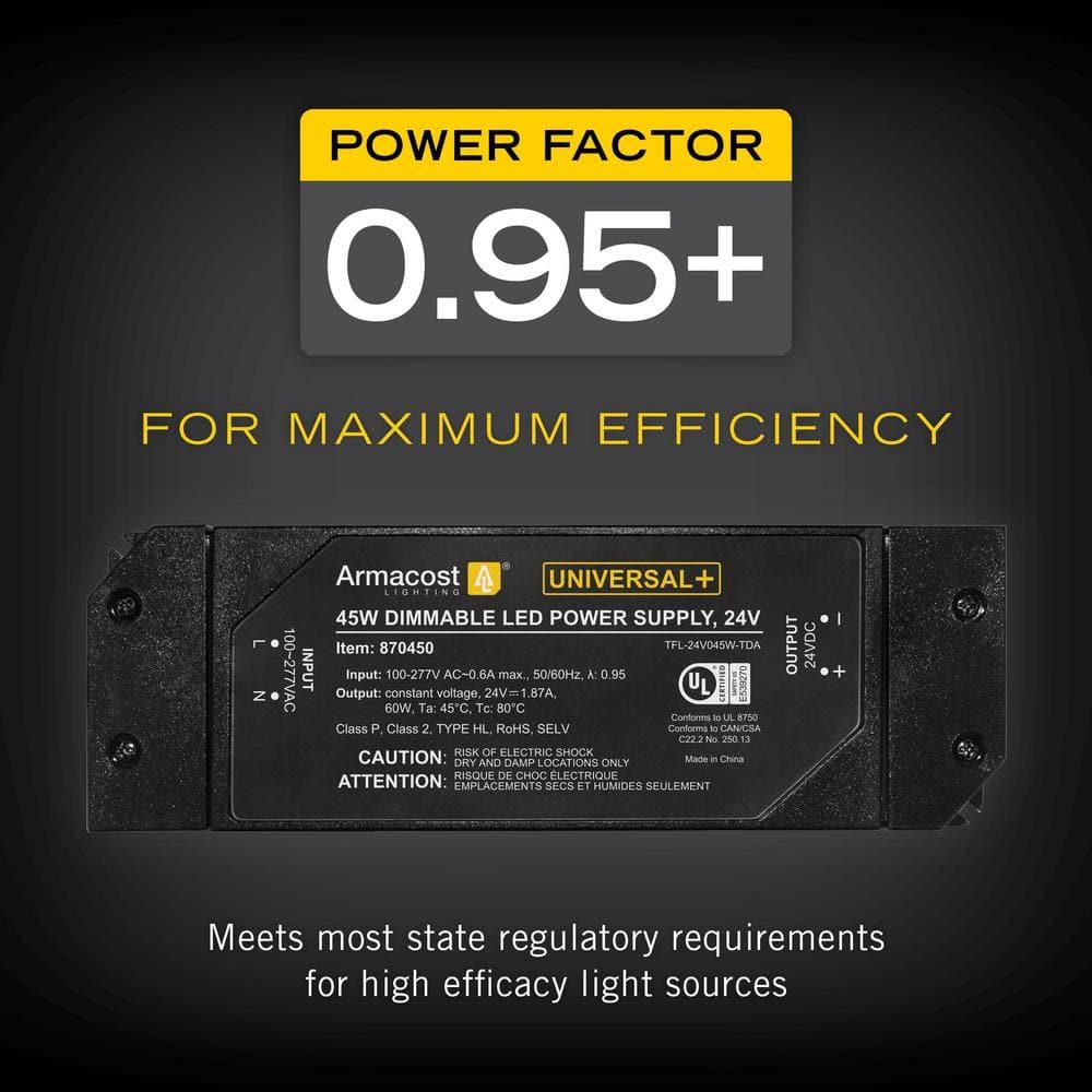 Universal+ Dimmable LED Driver 24V DC, Electronic Transformer