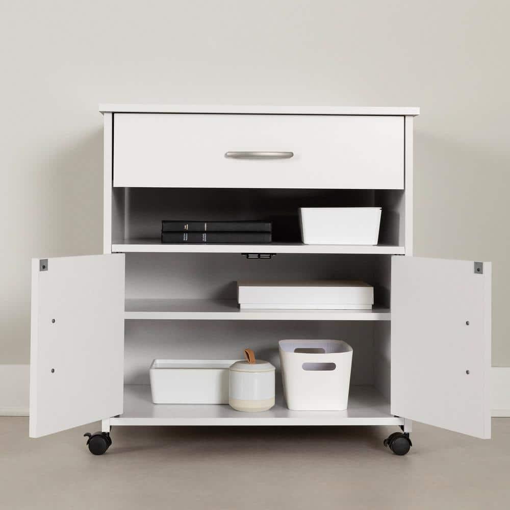 Axess 29.13'' H x 23'' W 1 Printer Stand with Wheels
