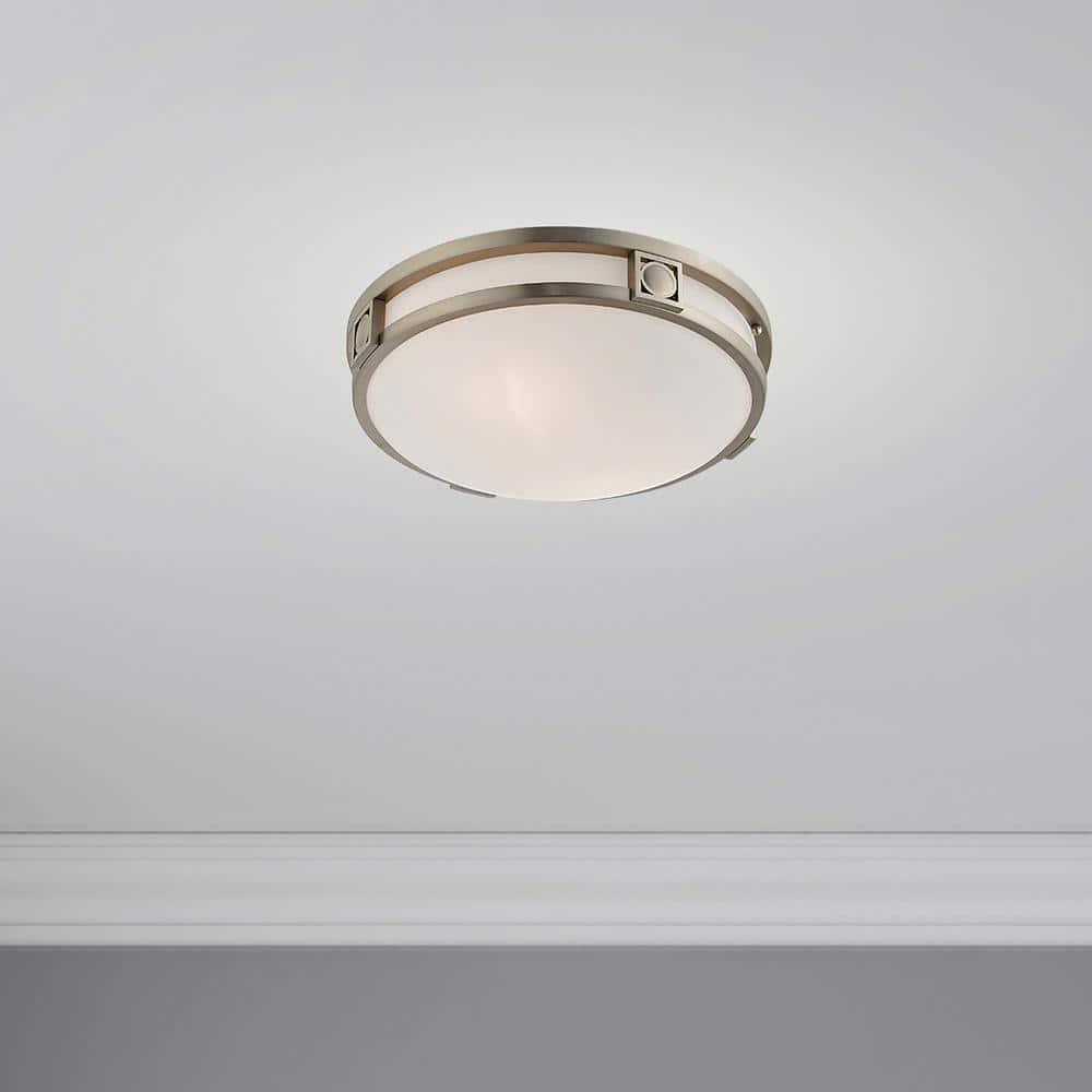 Livex Lighting Titania 2 - Light Flush Mount in  Brushed Nickel