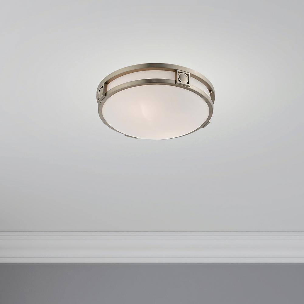 Livex Lighting Titania 2 - Light Flush Mount in  Brushed Nickel