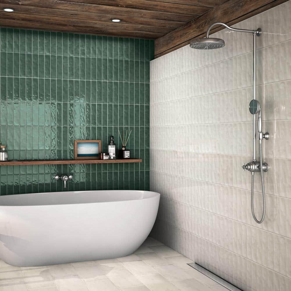 Bedrosians Vivace Rectangle Matte Porcelain Tile 9 x 18, Rice (10.87 sq. ft./Case)