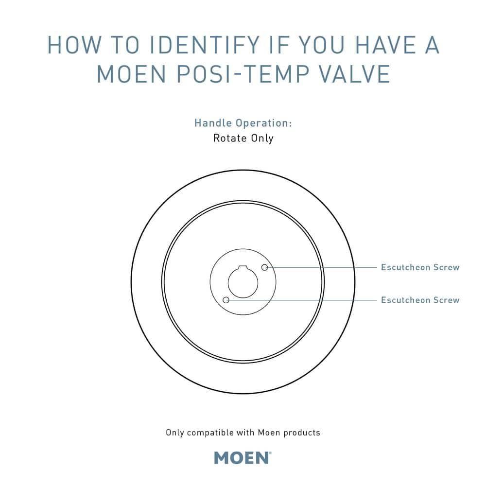 Moen Align Posi-Temp Tub and Shower Handle Trim Kit, Valve Required