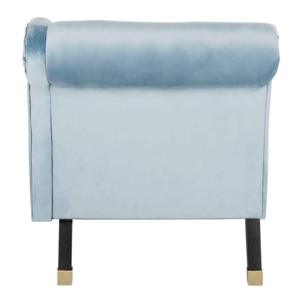 Caiden Chaise - FOX6284 - Slate Blue/Black - Safavieh