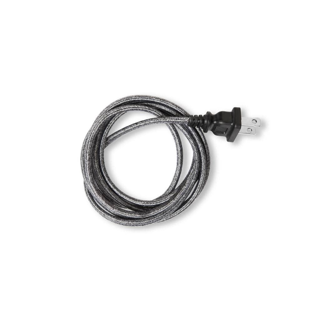 JONATHAN Y Scarlett 31" Resin LED Table Lamp, Dark Brown with Gray Shade