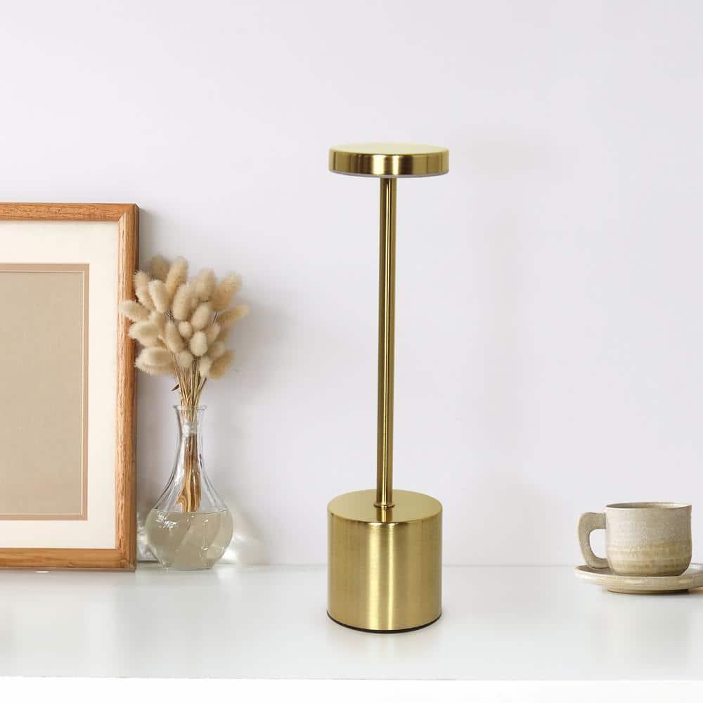 Wrought Studio™ Simple Designs 12.75" Skelly Disc Dimming & Rechargeable Cordless 4-Way Touch Sensor Stick Desk Lamp