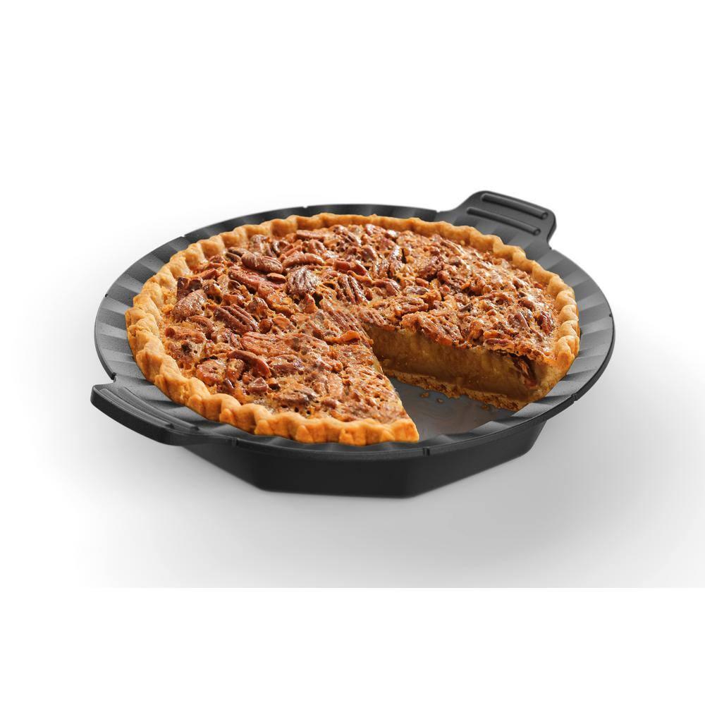 Outset Cast Iron Pie Pan For Oven, Stove, and Grill, 10"