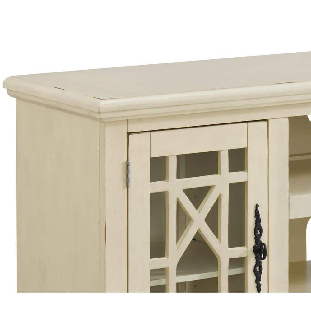 Martin Svensson Home Elegant 2 Door Antique White 63" TV Stand
