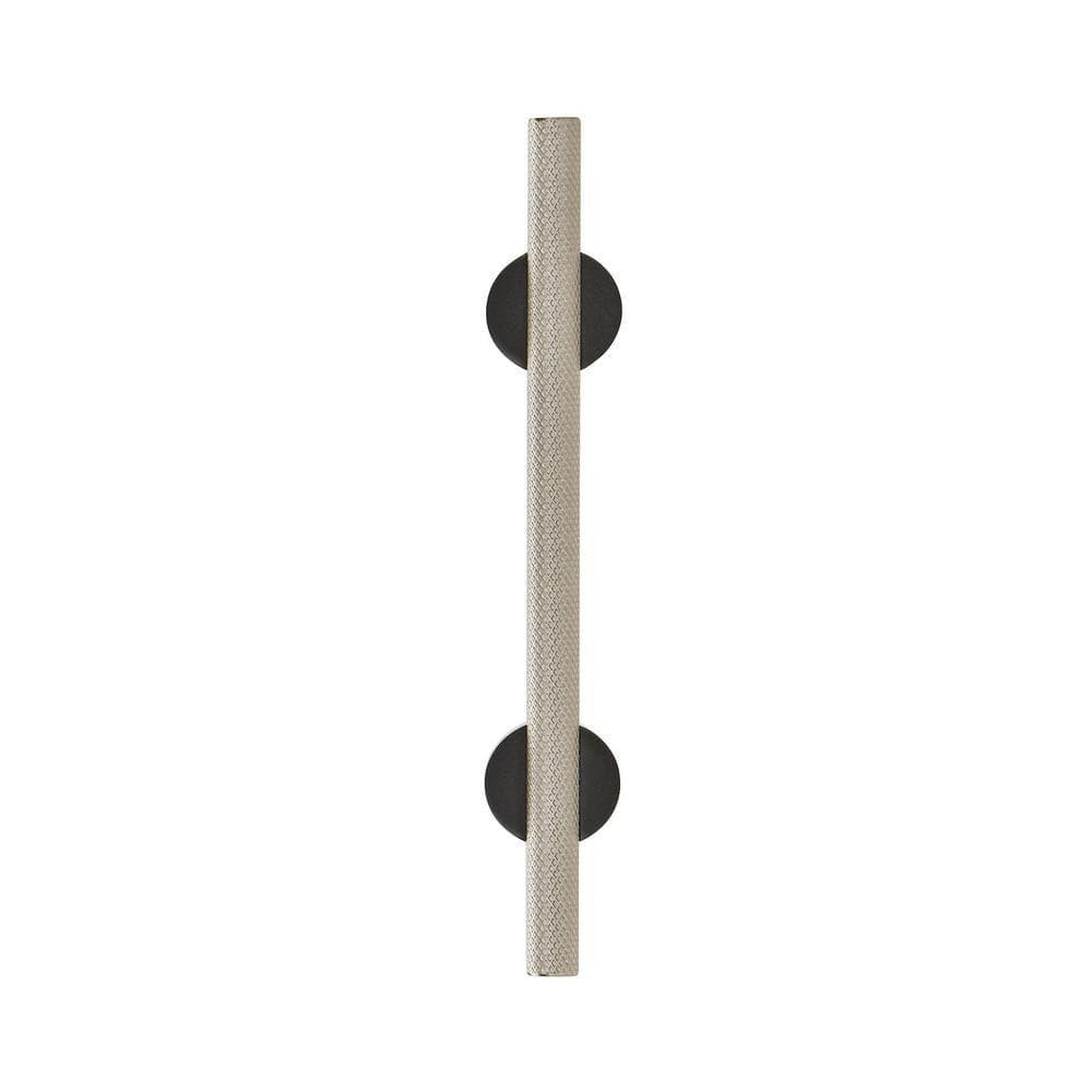 Transcendent 3-3/4 in. (96mm) Modern Matte Black/Silver Champagne Bar Cabinet Pull