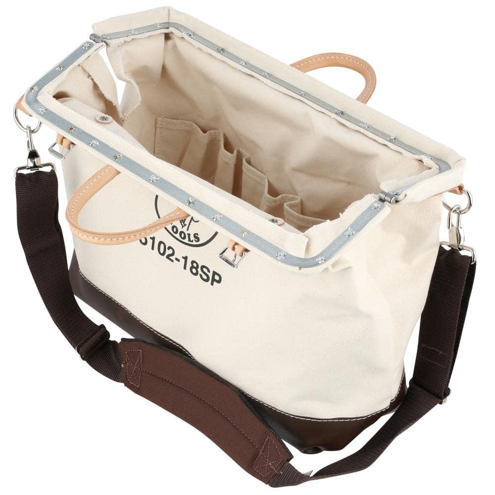 Klein Tools 5102-18SP 18 in. Deluxe Canvas Tool Bag